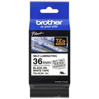 Brother TZESL261 Labeltape zelflaminerend Tapekleur: Wit Tekstkleur: Zwart 36 mm 8 m - thumbnail