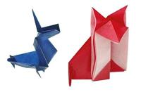 Transparant origami papier, 500 vierkante vellen FOLIA doorzichtig - thumbnail