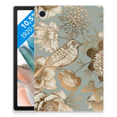 Siliconen Hoesje voor Samsung Galaxy Tab A8 2021/2022 Vintage Bird Flowers Siliconen Hoesje voor Samsung Galaxy Tab A8 2021/2022 Vintage Bird Flowers