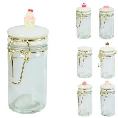 Voorraadpot met deksel 50 ml 7 assorti B-keus | 36 stuks