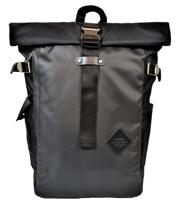 Harvest Label Naka Rolltop Backpack 15.6''-Black - thumbnail