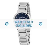 Jacques Lemans horlogeband 1-1842.1F Staal Zilver - thumbnail