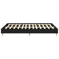 Bedframe Zwart Eiken 140 x 200 cm Bewerkt hout - thumbnail