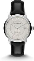 Horlogeband Burberry bu10000 Leder Zwart 20mm - thumbnail