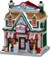 Lemax the fur-ever toy store verlicht kersthuisje Caddington Village 2023 - thumbnail