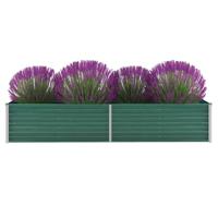 VidaXL Plantenbak verhoogd 240x80x45 cm gegalvaniseerd staal groen - thumbnail
