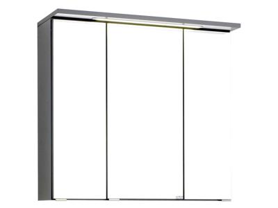 HELD Badkamer spiegelkast Bologna 3D (LED-inbouwlamp, Donkergrijs, 80 cm)
