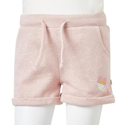 Kindershorts met trekkoord 116 gemengd lichtroze Kindershorts met trekkoord 116 gemengd lichtroze