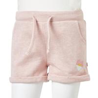 Kindershorts met trekkoord 92 gemengd lichtroze - thumbnail