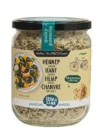 TerraSana RAW Hennepzaad gepeld in glas bio 275 Gram - thumbnail