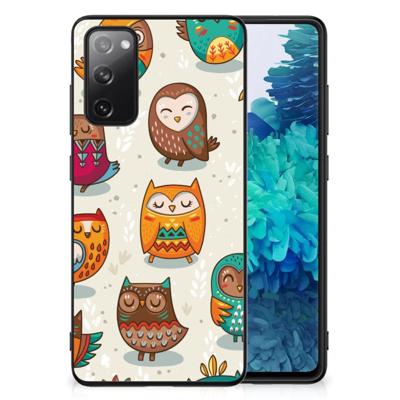 Samsung Galaxy S20 FE Dierenprint Telefoonhoesje Vrolijke Uilen