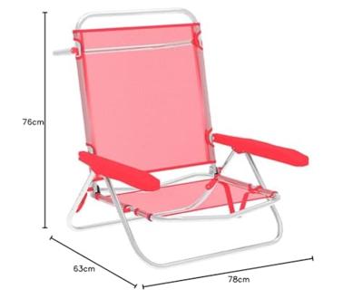 Vouwbare Stoel Marbueno Koraal 63 x 76 x 78 cm
