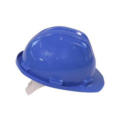Veiligheidshelm met verstelbare draaiknop - Blauw