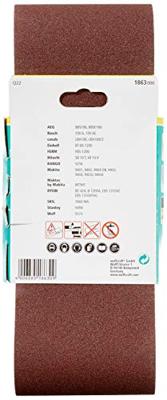 Wolfcraft Textiel schuurband | Korund | K120 | 100 x 610mm | 3 stuks - 1863000