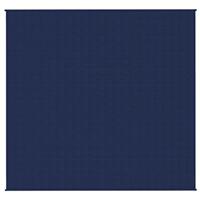VidaXL Verzwaringsdeken 220x240 cm 11 kg stof blauw - thumbnail