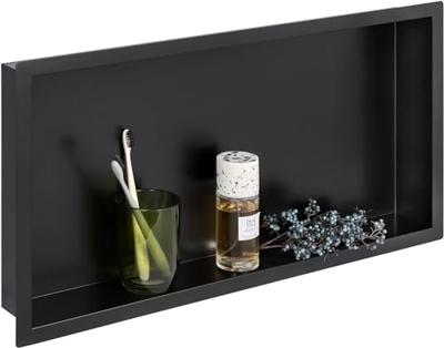 Saqu Shine inbouwnis 60x7x30cm mat zwart
