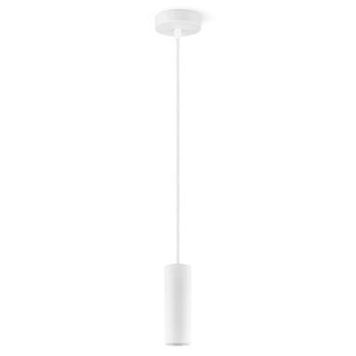 Moderne Hanglamp Saga - Wit - 10/10/120cm - hanglamp gemaakt van Metaal - geschikt voor E27 LED lichtbron - Pendellamp geschikt voor woonkamer, slaapkamer, keuken