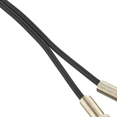 Adam Hall K3TPC0100 Audio Aansluitkabel [2x Cinch-stekker - 2x Jackplug male 6,3 mm (mono)] 1 m Zwart