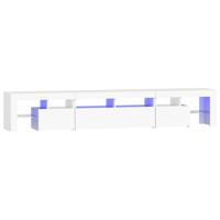 Tv-meubel met LED-verlichting 230x36,5x40 cm wit - thumbnail