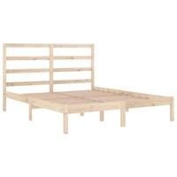 Bedframe massief hout 135x190 cm - thumbnail