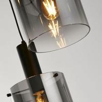 Searchlight Zwarte hanglampSweden 3-lichts - 88910-3BK - thumbnail
