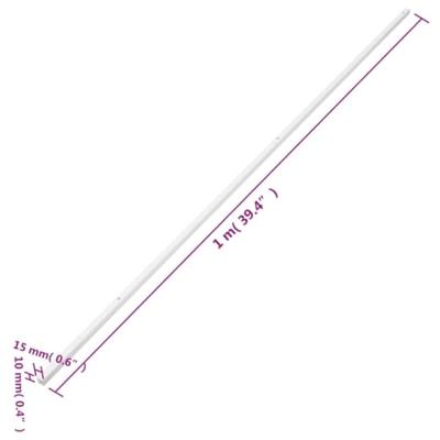 VidaXL Kabelgoot 15x10 mm 10 m pvc VidaXL Kabelgoot 15x10 mm 10 m pvc