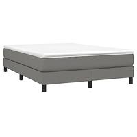 Boxspring bed stof donkergrijs 140x200 cm - thumbnail