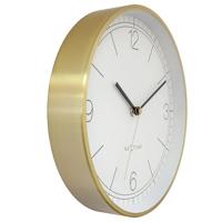 Wandklok 25cm-Geruisloos-Groen/Turkoois/Wit/Zwart-Metaal-NeXtime 'Bolero' - thumbnail