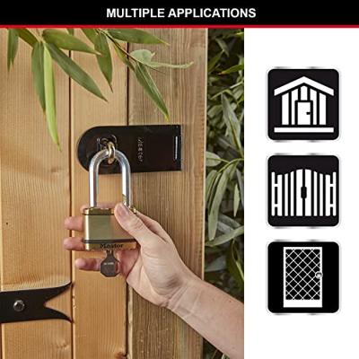 Masterlock Hangslot, Excell 64mm, messing - M15BEURDLF M15BEURDLF - thumbnail