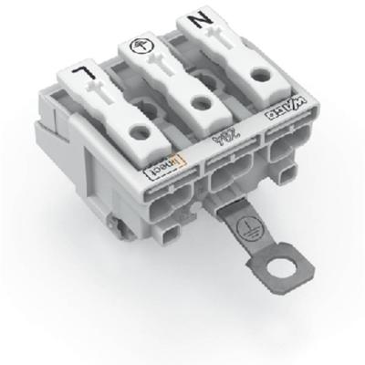 WAGO 294-8413 WAGO GmbH & Co. KG Netaansluitingsklem Flexibel: - Massief: 0.5-2.5 mm² Aantal polen: 3 500 stuk(s) Wit