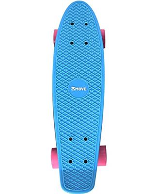 Skateboard old school retro sky blue