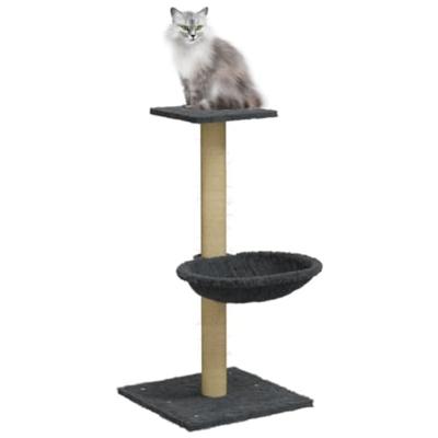 VidaXL Kattenmeubel met sisal krabpaal 74 cm donkergrijs
