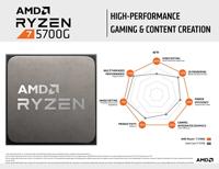 AMD Ryzen 7 5700G, 3,8 GHz (4,6 GHz Turbo Boost) processor - thumbnail