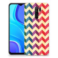 Xiaomi Redmi 9 | TPU bumper | Zigzag Multi Color - thumbnail