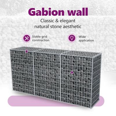 Gabion mand 200x50x100 cm gegalvaniseerd staal