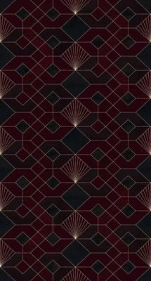 Komar Heritage Fotobehang Coquilles Rouges - HX3-010