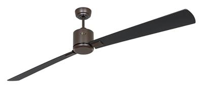 CasaFan ECO NEO III 180-4 BZ-SW/TK WiFi Flügel Schwarz/Teak Plafondventilator 28 W (Ø x h) 180 cm x 360 mm Brons Met afstandsbediening, Timer, Met wintermodus,