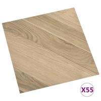 Vloerplanken zelfklevend 55 st 5,11 m PVC gestreept bruin - thumbnail