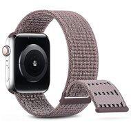 Nylon sport loop band - Paars - Extra sterke klittenbandsluiting - Geschikt voor Apple Watch 38mm / 40mm / 41mm / 42mm - thumbnail