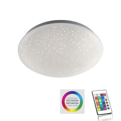 Just Light Instelbare plafonnièreSkyler RGB 25cm met sterren effect - 14241-16