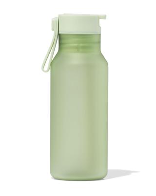 HEMA Waterfles met rietje 430ml groen (groen)