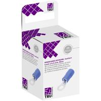 TRU COMPONENTS T1904C062 Ringkabelschoen Dwarsdoorsnede (max.): 2.50 mm² Schachtdiameter: 5.30 mm Deels geïsoleerd Blauw 25 stuk(s) - thumbnail