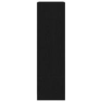 Kast met lade 55,5x34x119,5 cm spaanplaat zwart eikenkleurig - thumbnail