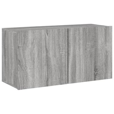 Tv-meubel wandgemonteerd 80x30x41 cm grijs sonoma eikenkleurig