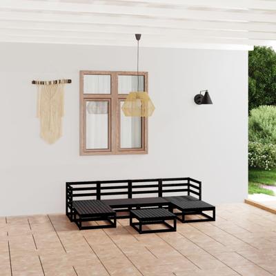 7-delige Loungeset massief grenenhout
