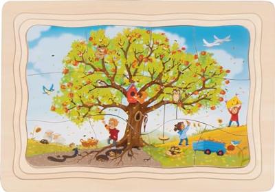 Goki houten legpuzzel mijn appelboom, 32st.