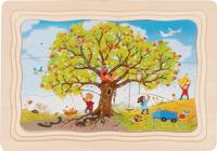 Goki houten legpuzzel mijn appelboom, 32st. - thumbnail