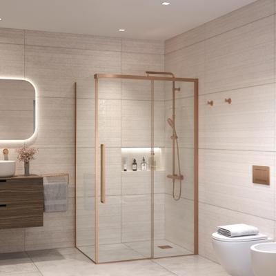 Douchecabine Sanivo Nova Soft Close Brons Helder Glas (Alle Maten)