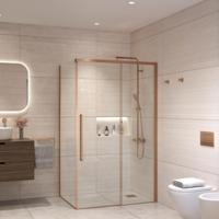 Douchecabine Sanivo Nova Soft Close Brons Helder Glas (Alle Maten) - thumbnail