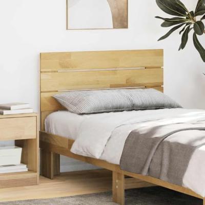 Hoofdbord 75 cm massief hout eiken - thumbnail